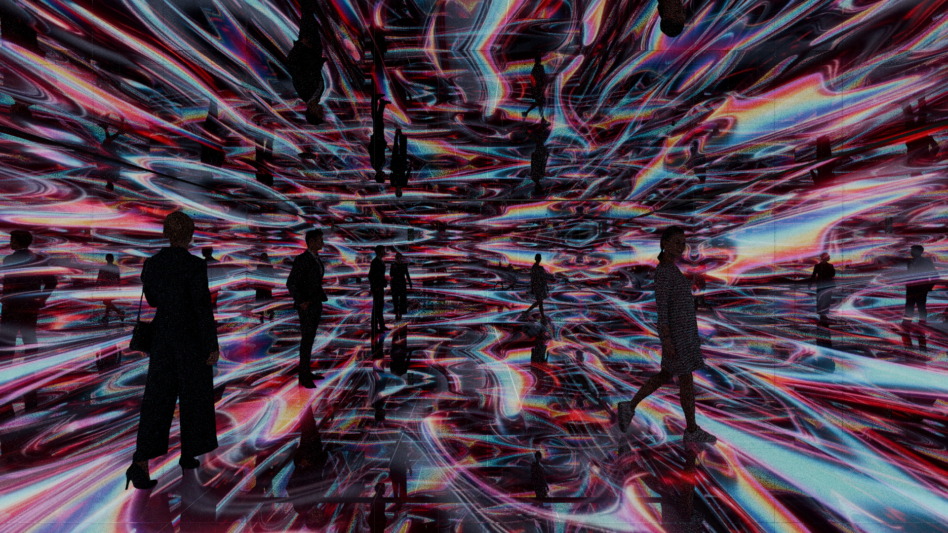 Immersive mirrored room concept for the null²ⁿ theater in Yokohama
