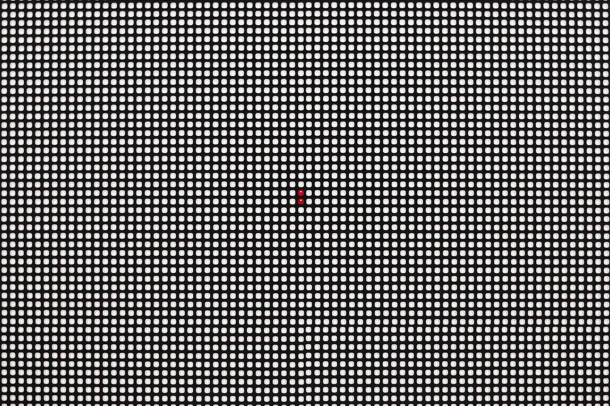 Macro of an LED pixel grid